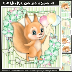 8x8 Mini Kit ,Gorgeous Squirrel
