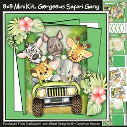 8x8 Mini Kit ,Gorgeous Safari Gang 1