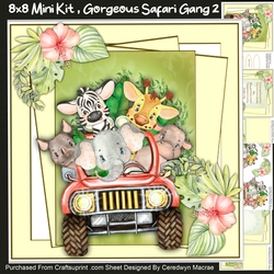 8x8 Mini Kit ,Gorgeous Safari Gang 2