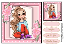 7x7 Beautiful Sitting Girl 1