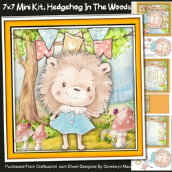 7x7 Mini Kit, Hedgehog In The Woods