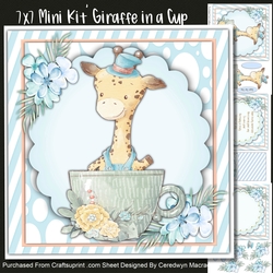 7x7 Mini Kit, Giraffe In A Cup