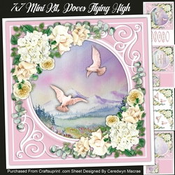 7X7 Mini Kit Doves Flying High