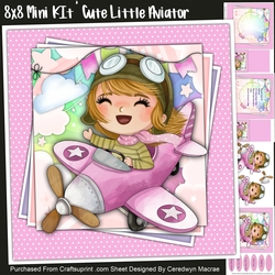 8X8 Mini KIt , Cute Little Aviator 1