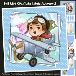 8X8 Mini KIt , Cute Little Aviator 2