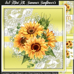 8x8 Mini Kit, Summer Sunflowers