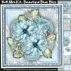 8x8 Mini Kit, Beautiful Blue Bliss