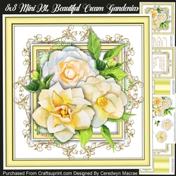 8x8 Mini Kit, Beautiful Cream Gardenias 