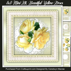 8x8 Mini Kit, Beautiful Yellow Roses