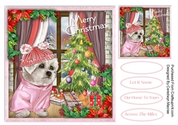 Gorgeous Westies Christmas Pink