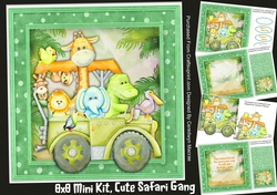 8x8 Mini Kit, Cute Safari Gang
