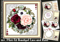 8x8 Mini Kit, Beautiful Lace and Roses