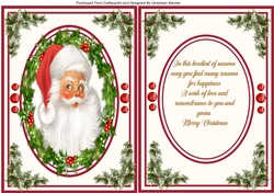 A5, Christmas Santa With Verse 2