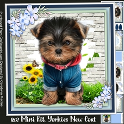 8x8 Mini Kit, Yorkies New Coat