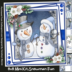 8x8 Mini Kit, Snowman Fun