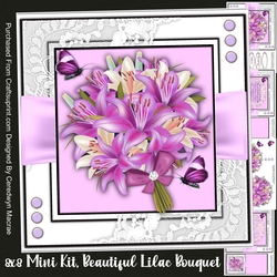 8x8 Mini Kit, Beautiful Lilac Bouquet