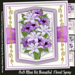 8x8 Mini Kit, Beautiful Floral Spray