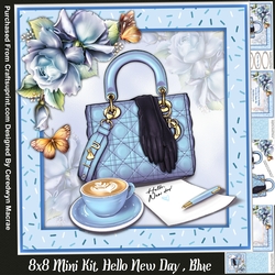 8x8 Mini Kit, Hello New Day , Blue