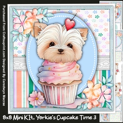 8x8 Mini Kit Yorkies Cupcake Time 3
