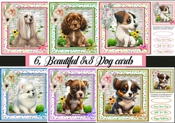  6, Beautiful 8x8 Dog Cards 