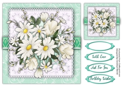 8x8 Beautiful Daisys