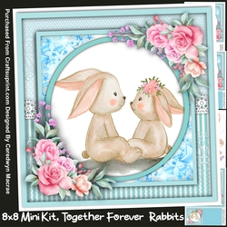 8x Mini Kit, Together Forever Rabbits, Pyramid