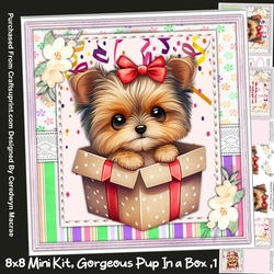 8x8 Mini Kit, Gorgeous Pup in a Box 1