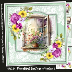 7.5x7.5 , Beautiful Vintage Window 3