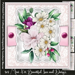 8x8 Mini Kit, Beautiful Lace and Daisys