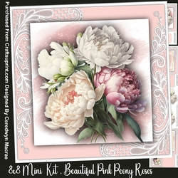 8x8 Mini Kit, Beautiful Pink Peonys 