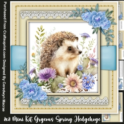 8x8 Mini Kit ,Gorgeous Spring Hedgehog 1