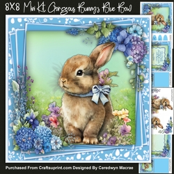 8x8 Mini Kit, Gorgeous Bunnys Blue Bow