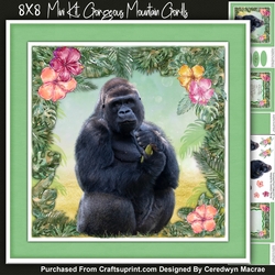 8x8 Mini Kit, Gorgeous Mountain Gorilla