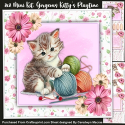 8X8 Mini Kit, Gorgeous Kittys Playtime