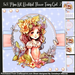 8X8 Mini Kit, Beautiful Flower Fairy Girl  2