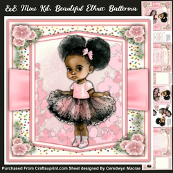8x8 Mini Kit, Beautiful Ethnic Ballerina