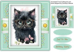 8x8 Gorgeous Sophisticated Kitty 1
