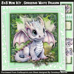 8x8 Mini Kit, Gorgeous White Dragon