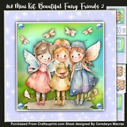 8x8 Mini Kit, Beautiful Fairy Friends , 2