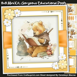 8x8 Mini KIt, Gorgeous Educational Pooh