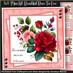 8x8 Mini Kit, Beautiful Roses For Love