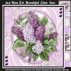8x8 Mini Kit, Beautiful Lilac Time