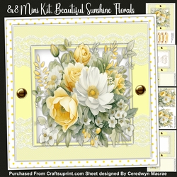 8x8 Mini Kit, Beautiful Sunshine Florals