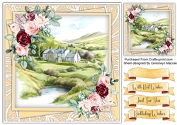 8x8 Quick Cards, Beautiful Scottish Scene 4