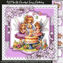 8x8 Mini Kit, Beautiful Fairys Birthday