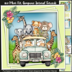 8x8 Mini Kit, Gorgeous Animal Friends