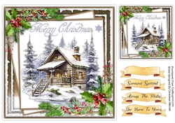 8x8 Quick Card The Christmas Cabin 3