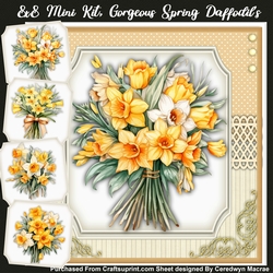 8x8 Mini Kit, Gorgeous Spring Daffodils