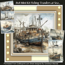 8x8 Mini Kit, Fishing Trawlers at Sea