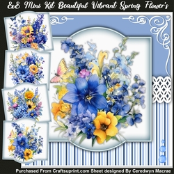 8x Mini Kit, Beautiful Vibrant Spring Flowers